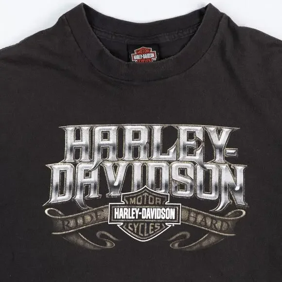 Harley Davidson Gainesville Florida Alligator T-Shirt Men’s 2XL Black 2011 - Picture 3 of 7